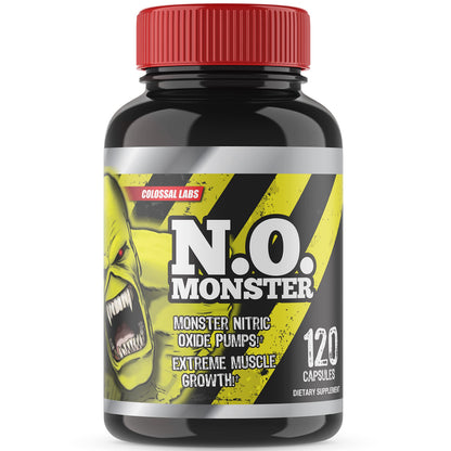 Colossal Labs Nitric Oxide Booster with L-Arginine, Extreme Pumps to Build Strength