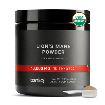 10,000mg 10x Concentrated Ultra High Strength Organic Lions Mane Powder 