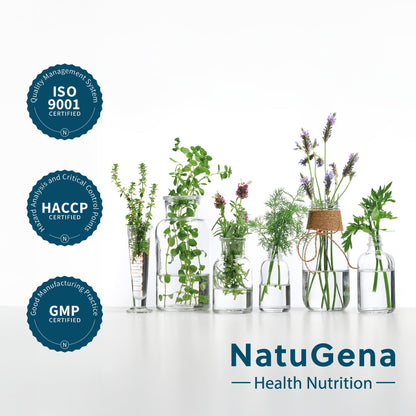 NatuGena Mukosa Active L-Glutamine (2000 mg), Lecithin (1,500 mg), L-Alanyl-L-Glutamine (200 mg), Propionic Acid (250 mg), High Bioavailability, 210 Capsules (30 Day Pack) | 2000 mg L-Glutamin mit 250 mg Propionsäure, 200 mg L-Alanyl-L-Glutamin