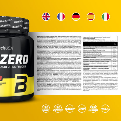Buy ​BioTechUSA EAA Zero, 9 Essential Amino Acids with L-Glutamine | Formulated according to WHO recommendation, sugar and gluten free, drink powder, 350 g, watermelon - OmniHealthRx Usa supplements