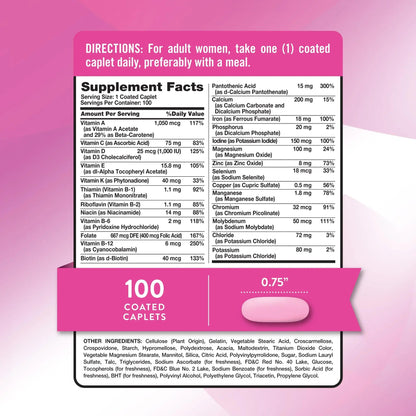 Nature's Truth Multivitamin for Women with Iron | 100 Pills | Non-GMO & Gluten Free Supplement | ABC Complete Nature's TruthBuy Supplements Australia