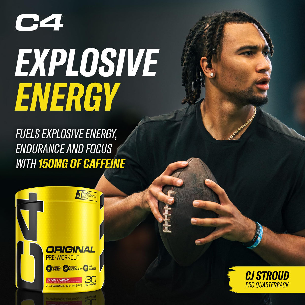 Cellucor Pre Workout & BCAA Bundle, C4 Original Pre Workout Powder, Fruit Punch, 30 Servings + XTEND BCAA Powder, Knockout Fruit Punch, 30 Servings