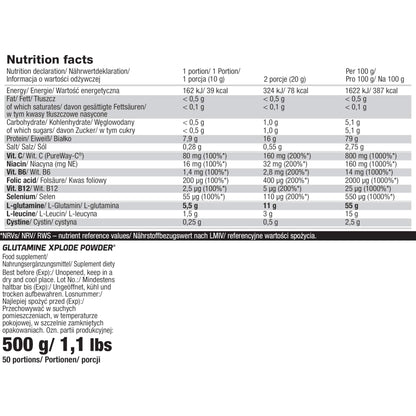 Olimp Sport Nutrition 500g Pineapple Glutamine Xplode Powder
