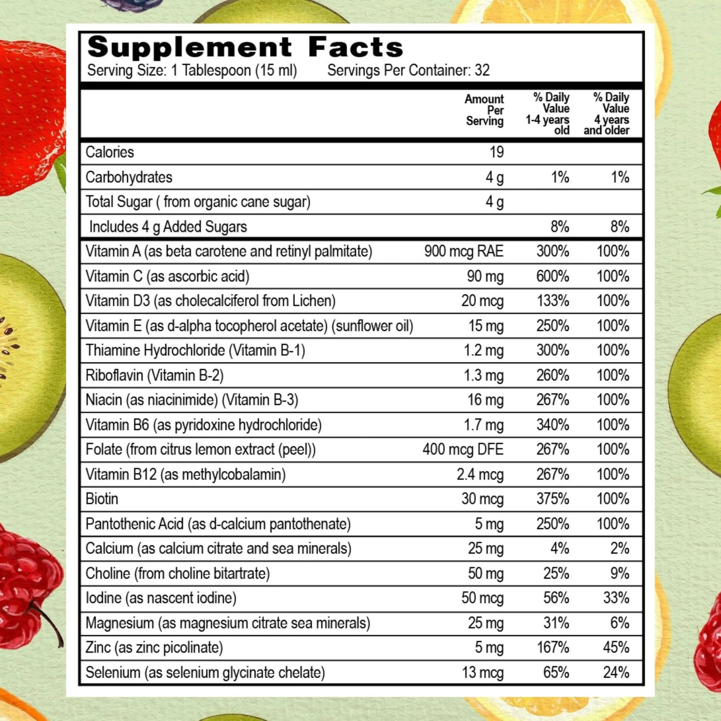 Go Healthy Kids Liquid Multivitamin | Immune Support | Kid Liquid Multivitamins | High Absorption | Vegan Vitamins | Kids Vitamins Multivitamin Go Healthy NaturalBuy Supplements Australia