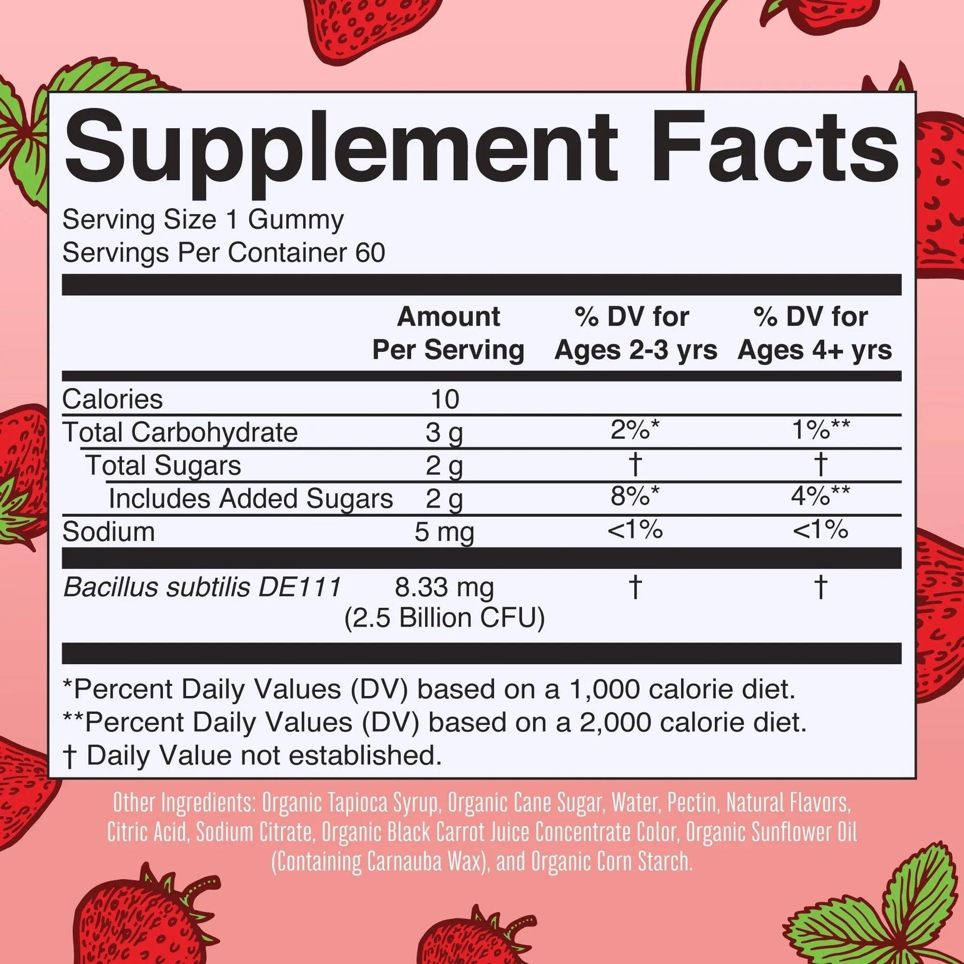 MaryRuth Organics Multivitamin and Probiotic Gummies (Strawberry) for Kids | Clean Label Project Verified® | Vitamins for Gut Health MARYRUTH'S