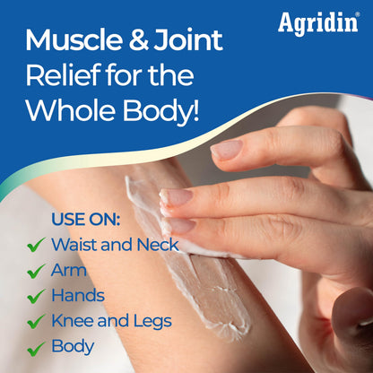 Agridin Arnica Pain Relief Cream for Joint & Muscle – Extra Strength Fast-Acting Formula – Targets Back, Knee, Neck, Hand, Foot Aches – Natural Massage Cream for Inflammation & Bruises AgridinBuy Supplements Australia