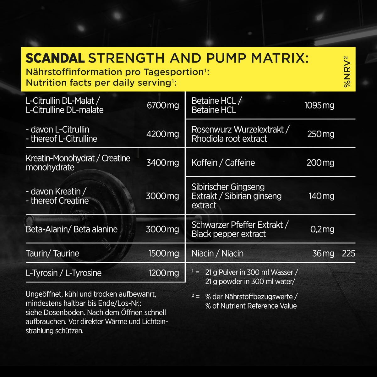My Supps Scandal Extreme Muscle Pre Workout Training Booster - Watermelon with Creatine, Citrulline, Beta Alanine, Caffeine & Tyrosine for Energy - Gym Nutrition Supplement - 20 Servings 420 g