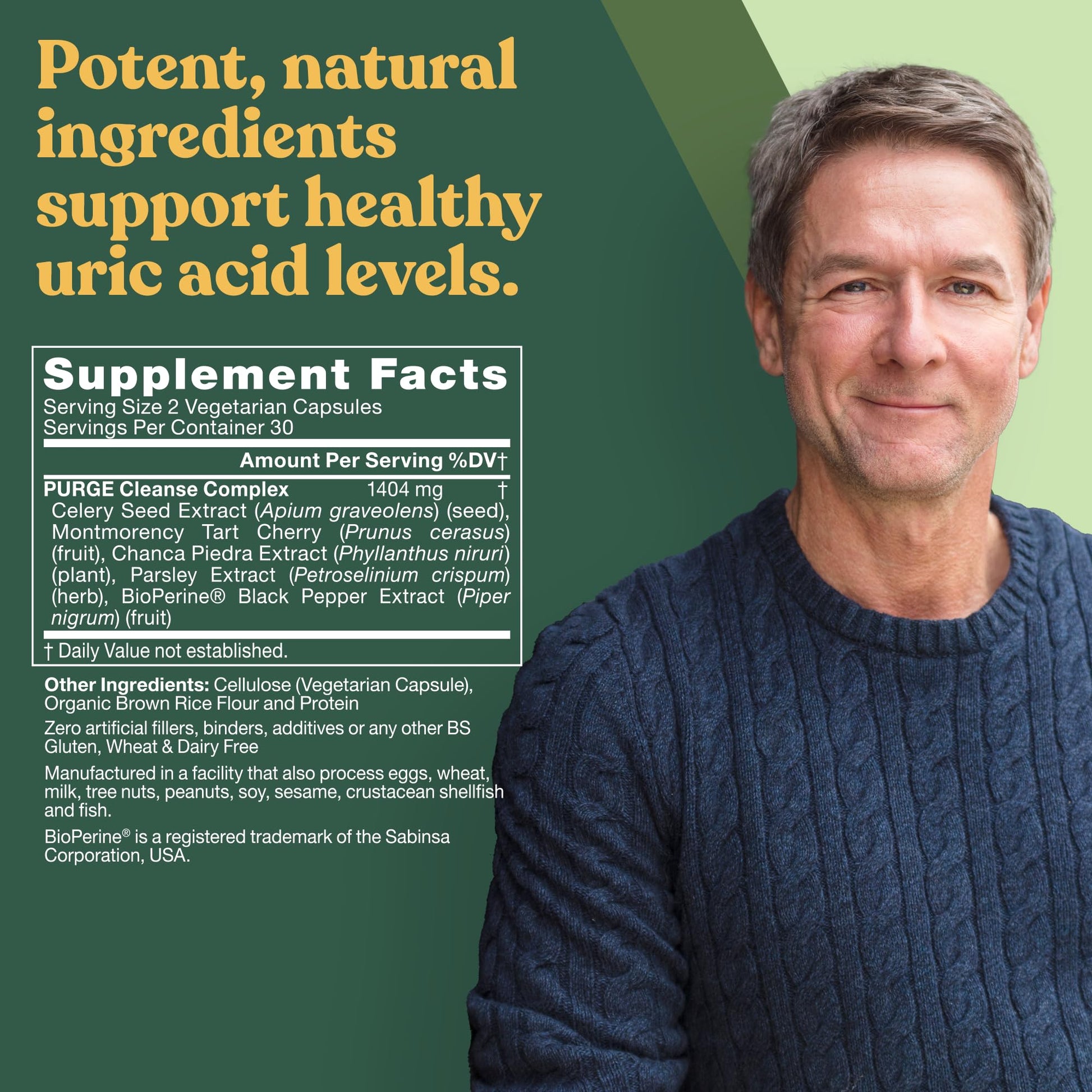Purge! Uric Acid Flush – Eat & Drink What You Want – Detox and Cleanse with Celery Seed Extract Eu NaturalBuy Supplements Australia