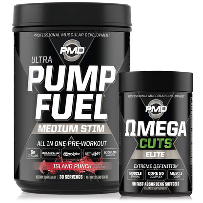 PMD Sports Ultra Pump Fuel - Pre Workout - Island Punch (30 Servings) Sports Omega