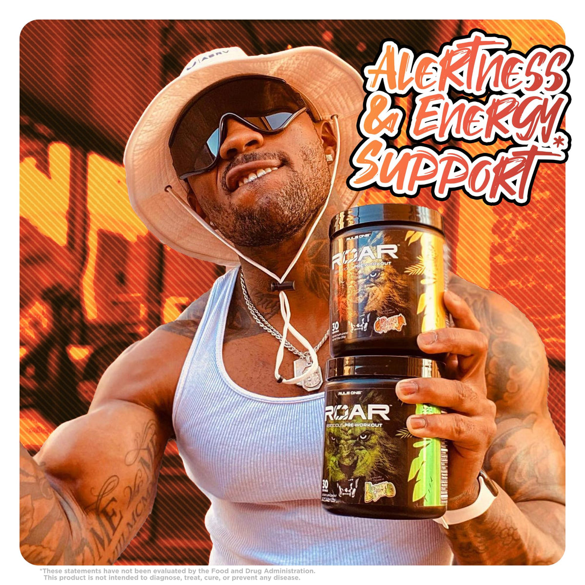 Rule 1 R1 ROAR, Peach Mango - 11.11 oz - Pre-Workout Powder - With Creatine, Beta-Alanine, Citrulline, Electrolytes & Caffeine - 30 Servings