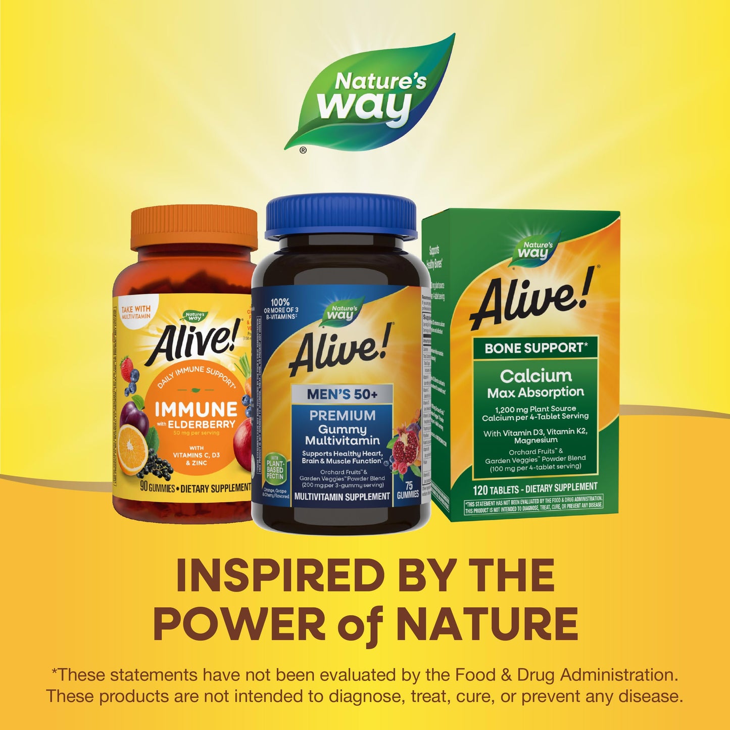Nature’s Way Alive! Men’s 50+ Premium Gummy Multivitamin, Supports Healthy Heart, Brain & Muscle Function Nature's WayBuy Supplements Australia