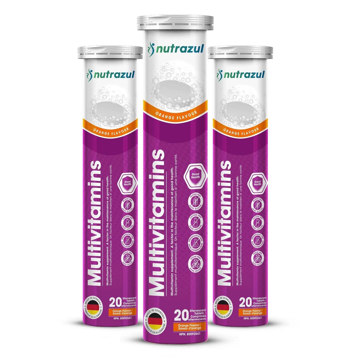 nutrazul Multivitamin Effervescent Tablets, Supplement for Daily Wellness & 9 Essential Vitamins, Contains Vitamin with Vitamin C & B Complex nutrazulBuy Supplements Australia