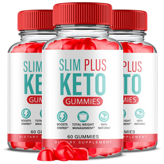 (3 Pack) Slim Plus Keto Gummies - Slim Plus Keto ACV Gummies with Apple Cider Vinegar