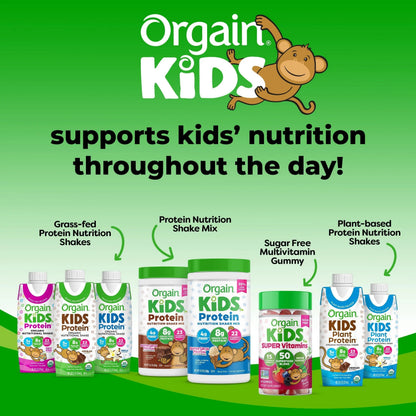 Orgain Kids Sugar Free Multivitamin Gummies, Vegan & Plant Based, 50 Superfoods, 15 Vitamins and Minerals, Immune Support and 3g of Fiber OrgainBuy Supplements Australia