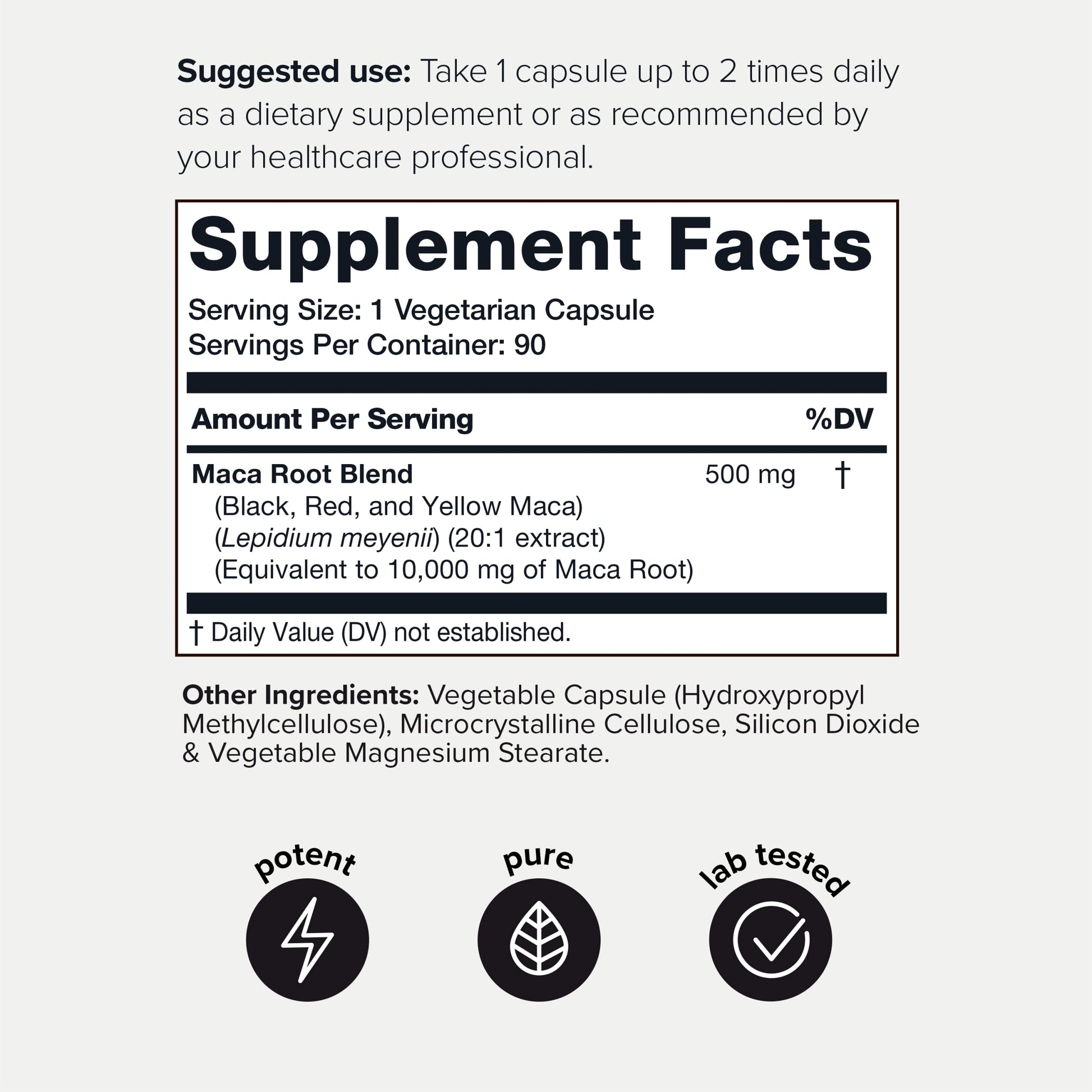 Toniiq 10,000mg 20x Concentrated Extract - Single Origin Wildcrafted Maca Root Capsules ToniiqBuy Supplements Australia