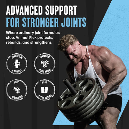 Animal Flex - Glucosamine Chondroitin Joint Supplement for Women and Men Discomfort with Turmeric, MSM, Boswellia for Cartilage, Joint Health, Muscles, Back, Knees, Shoulder, and Hip, 44 Packs AnimalBuy Supplements Australia