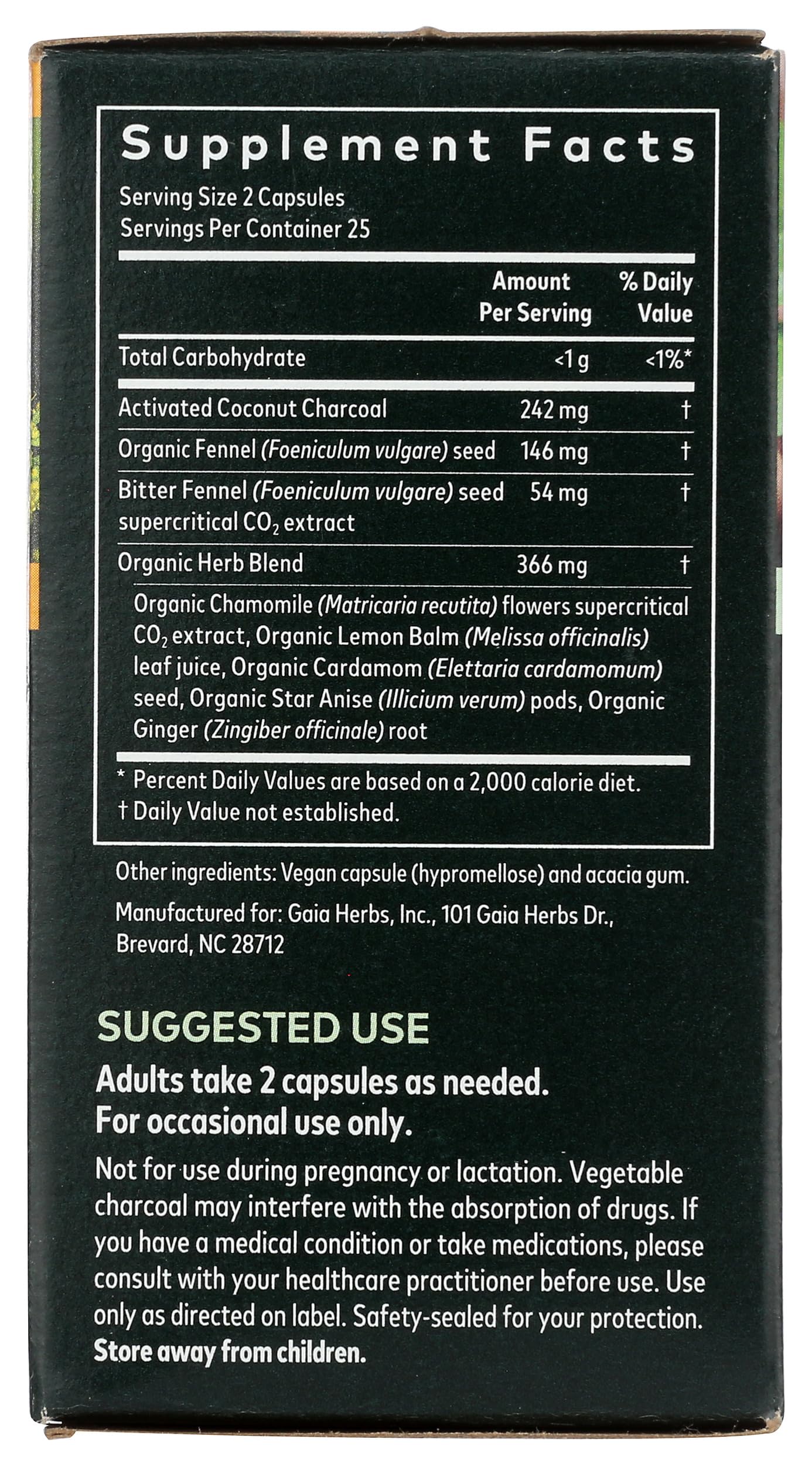 Gaia Herbs Gas & Bloating - Provides Relief from Occasional Gas and Bloating Gaia HerbsBuy Supplements Australia
