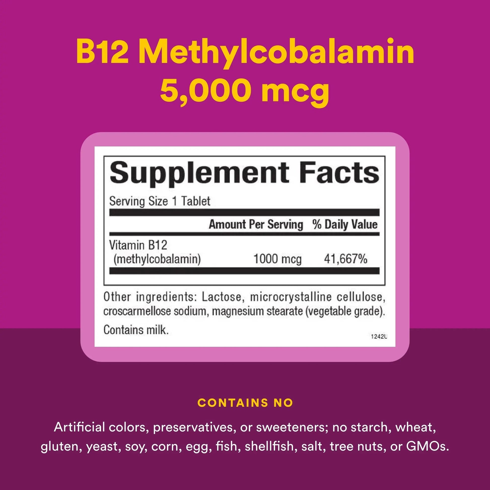 Natural Factors Methylcobalamin 1,000 mcg - Vitamin B12 Supplement in Metabolically Active Form - Supplement Supports Cll Formation Natural FactorsBuy Supplements Australia