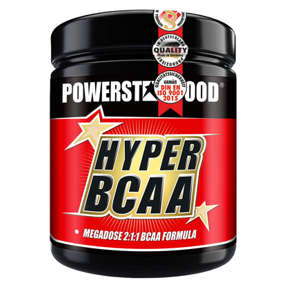 Powerstar Hyper BCAA Tablets High Dose 500 Tabs 1200 mg - Made in Germany | Most effective ratio leucine isoleucine valine 2 to 1 to 1 - hydrophilic effect - amino tablets