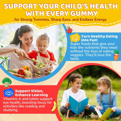 NEVISS Kids Multivitamin Gummies & Probiotics for Kids Teen + Veggie & Fruit Fiber Gummies NEVISSBuy Supplements Australia