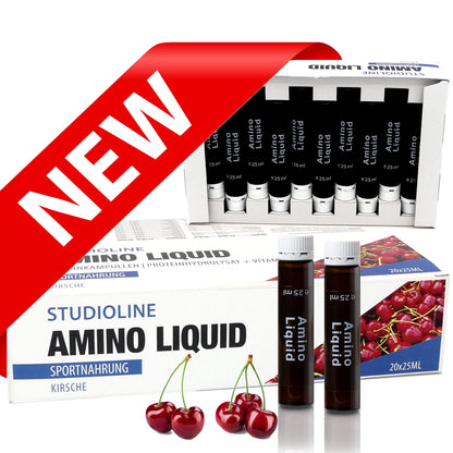 Amino Liquid 20 Ampoules of 25 ml Amino Acids, BCAA, EAA - Perfect for All Sports