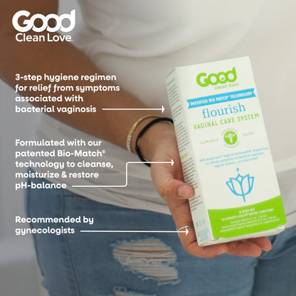 Good Clean Love Flourish Vaginal Care System, 30-Day Regimen, Relieves Itching & Irritation, Includes Personal Good Clean LoveBuy Supplements Australia