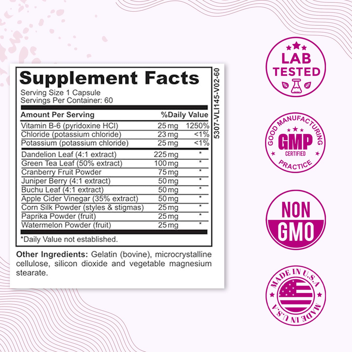 Water Retention Pills for Women Bloating Relief with Vitamin B6, Dandelion & Green Tea Natural LADYME WOMEN'S HEALTHBuy Supplements Australia