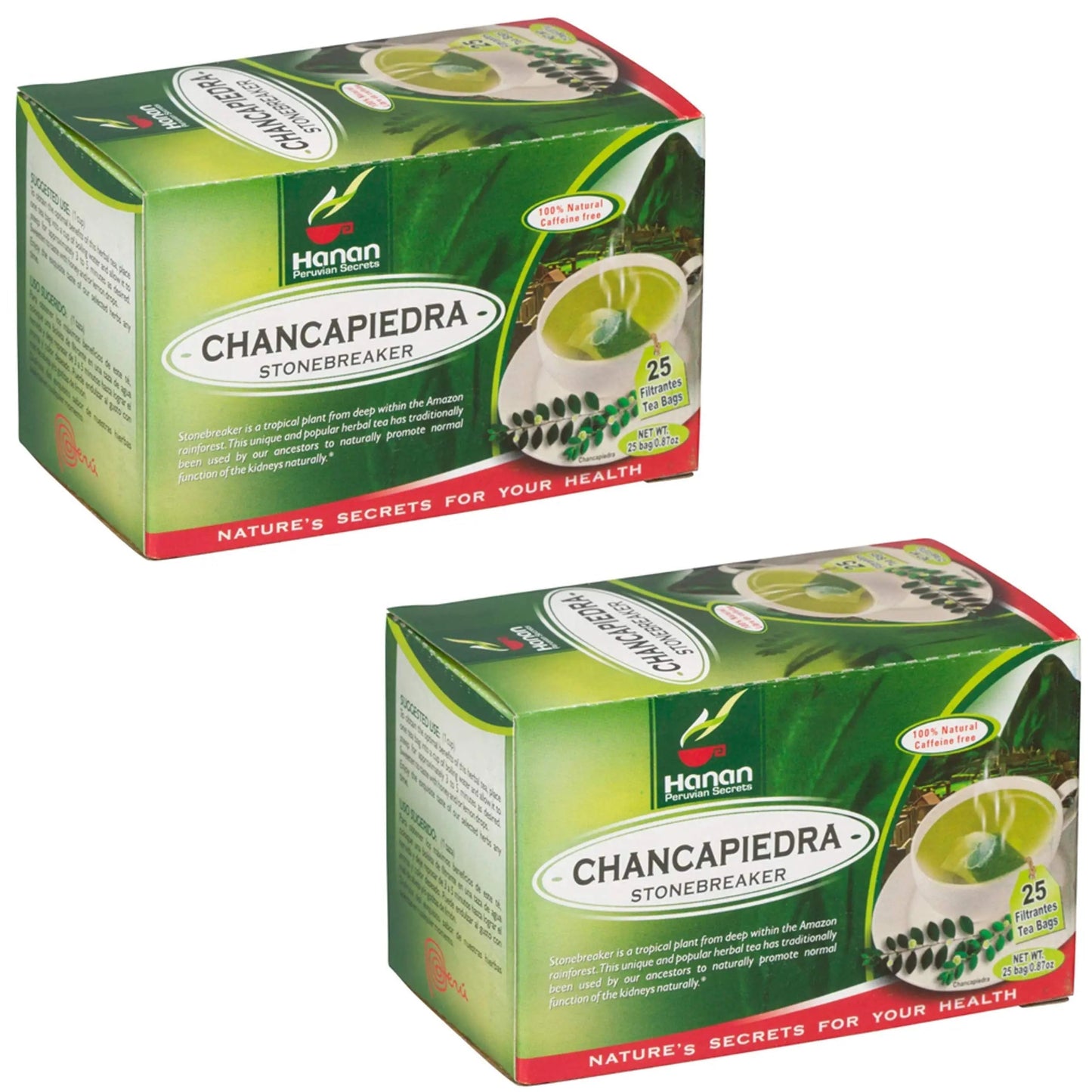 Stone Breaker Chanca Piedra Herbal Tea - 100% Naural from Peru (2x 25 Tea Bags Pack) Natural Kidney Cleanse & Gallbladder Stones Support– Detoxify Urinary Tract, Flush Impurities, Clear Urinary System AOSGYABuy Supplements Australia