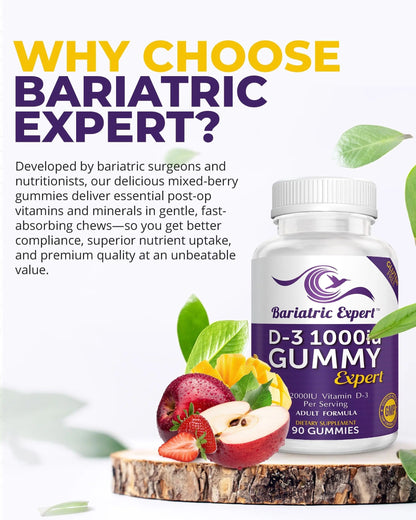 Bariatric Expert D3 Vitamin – Fast-Melting Dietary Supplement for Adults Post Bariatric Surgery, 90 Count Bariatric Food ExpertBuy Supplements Australia