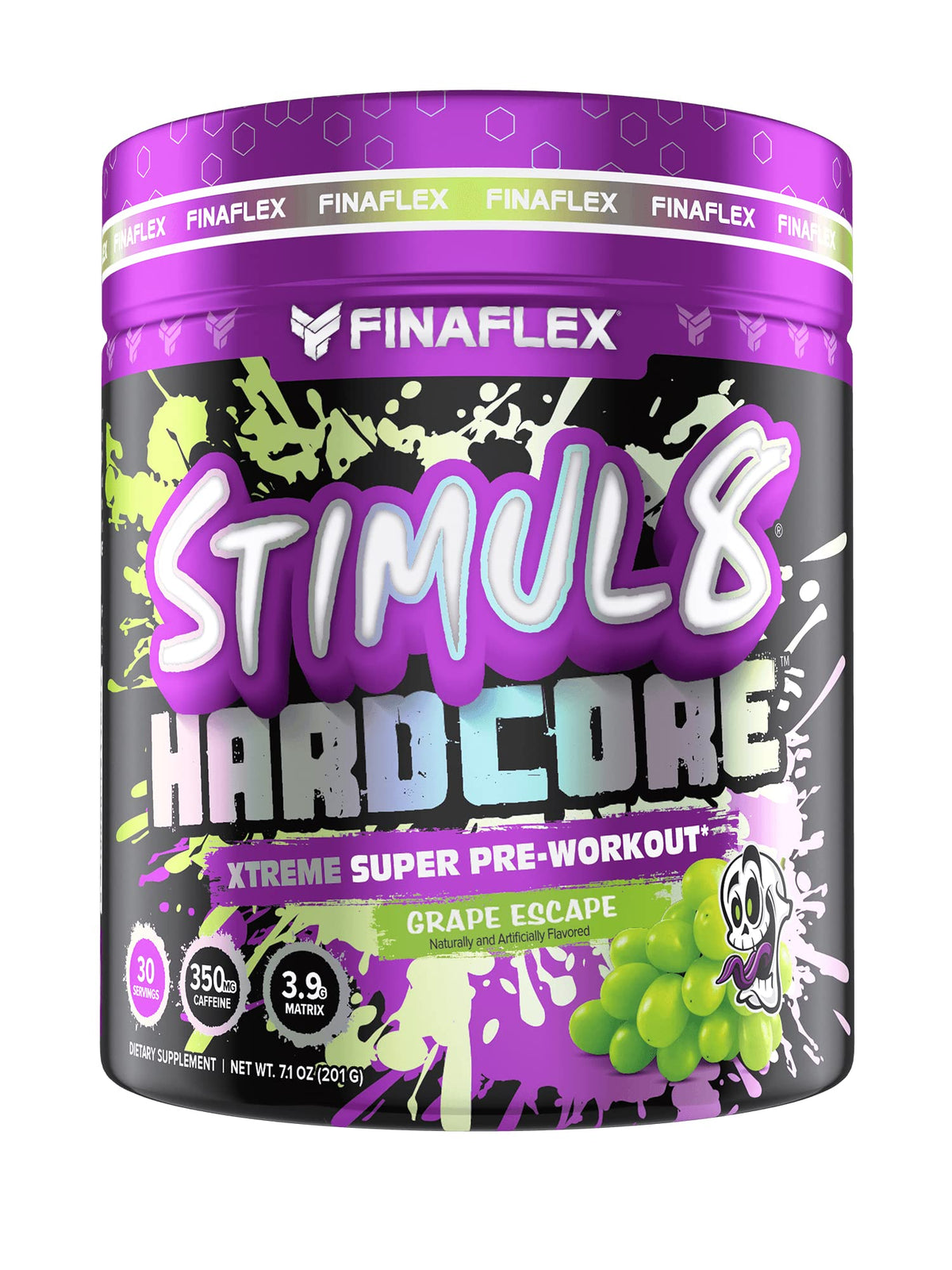 FINAFLEX STIMUL8 Hardcore, Grape Escape - Extreme Energy, Strength & Endurance