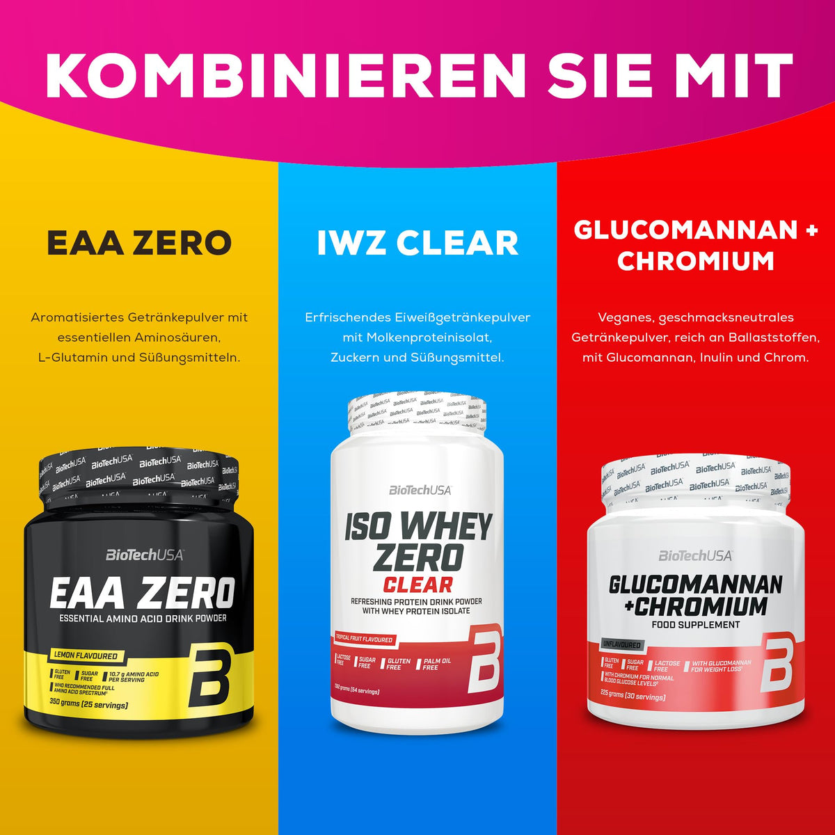 BioTechUSA L-Carnitine Drink Powder, L-Carnitine Formula from 2 Sources | L-Carnitine L-Tartrate & Acetyl-L-Carnitine | With Zinc & Chrome | Sugar, Lactose & Gluten Free | 150 g, Ice Tea Lemon