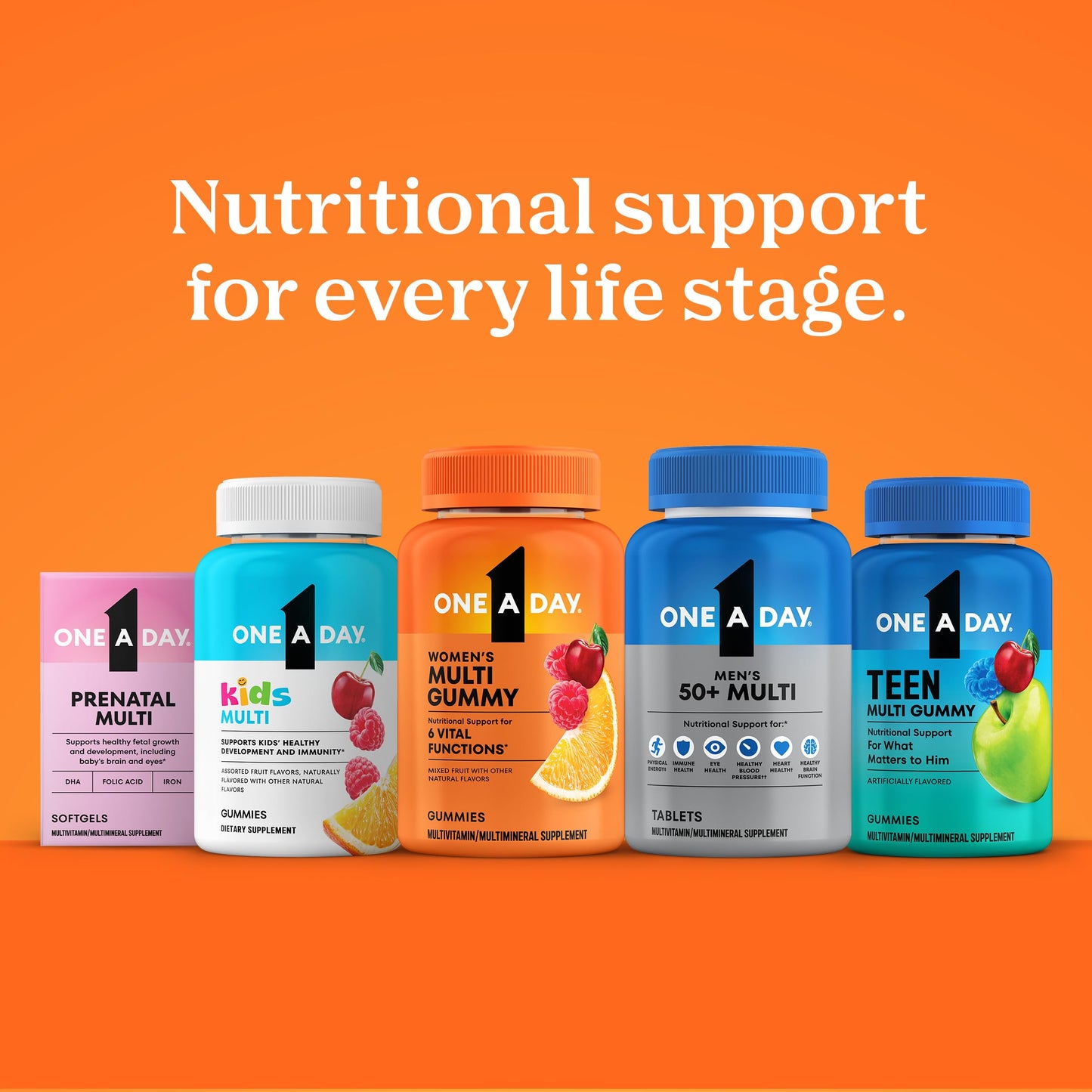 One A Day Multivitamin for Women 50 and Over, Women's Multivitamin Gummy 50 plus for Immune Support ONE A DAYBuy Supplements Australia