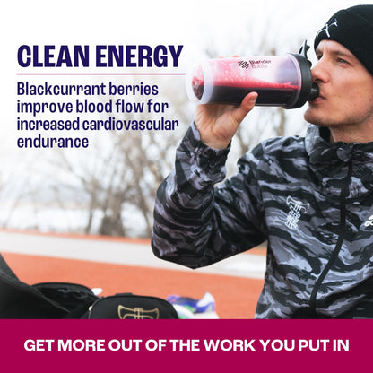 2before Blackcurrant I All Natural Vegan Pre Workout, with 120mg Caffeine I Clean Energy, Endurance, Recovery I Pre Workout Women and Men I 10 x Individual Packets I Informed Sports Certified