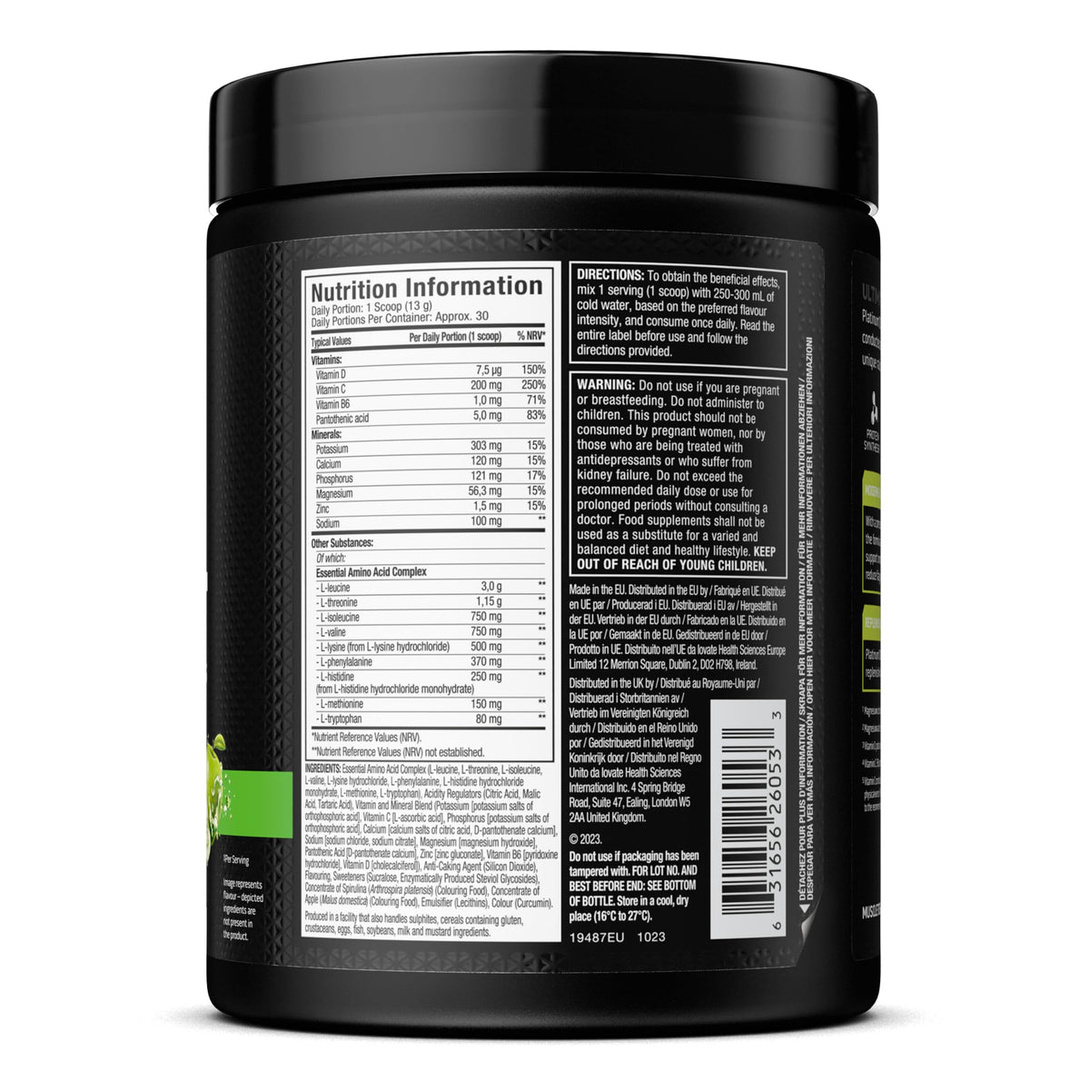 MuscleTech Platinum EAA Essential Amino Acids 30 Portionen Fruchtpunsch