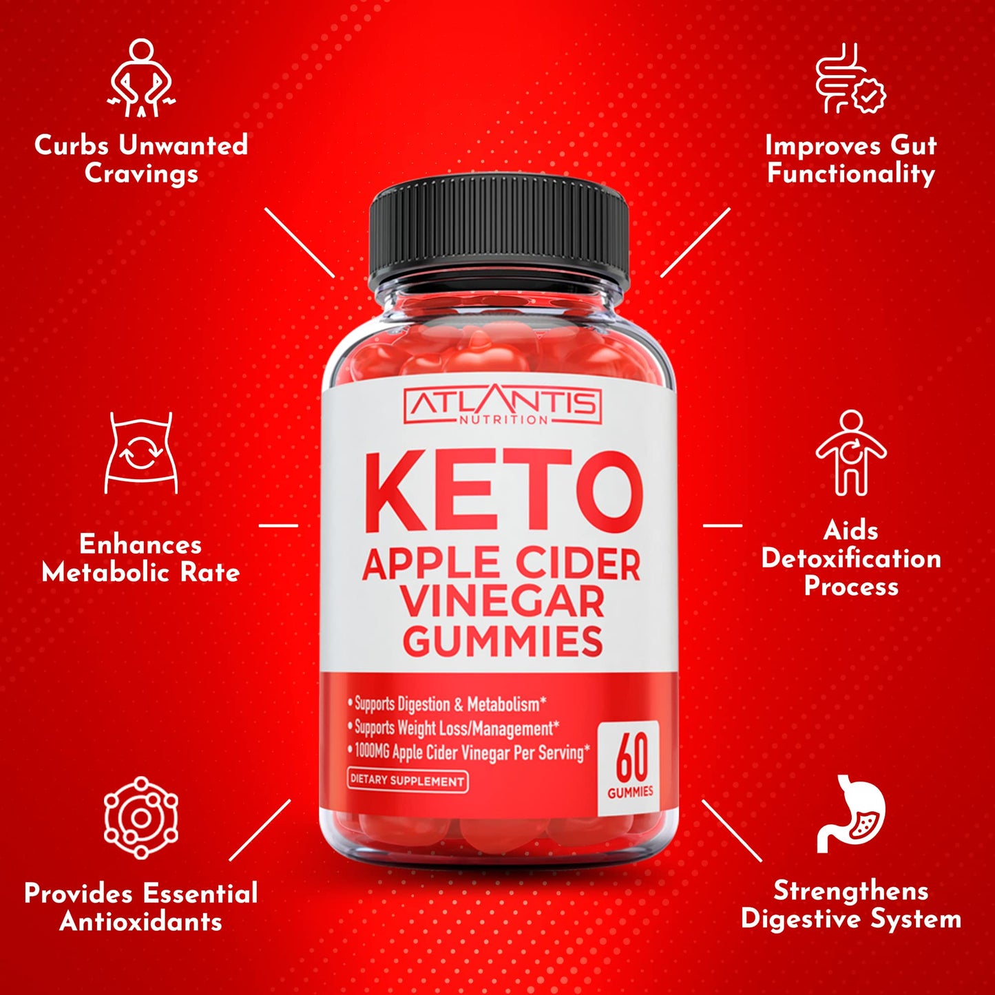 Keto ACV Gummies for Weight Loss - Apple Cider Vinegar Keto ACV Gummies Formulated Atlantis NutritionBuy Supplements Australia