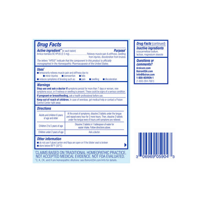 Boiron Arnicare Tablets for Pain Relief from Muscle Pain, Joint Soreness, Swelling from Injury or Bruises - 60 Count BoironBuy Supplements Australia