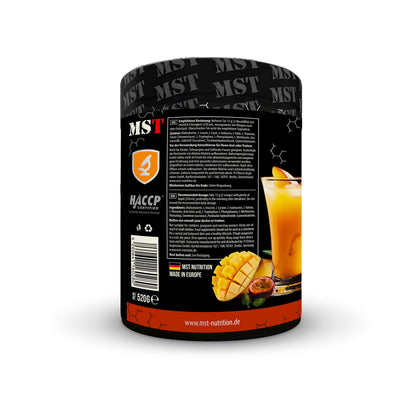BCAA&EAA 520 g 40 Servings | BCAA Powder | EAA Powder | Vegan | Instant | 8 g Amino Acids | No Dye | with Vitamin B6 | Germany | (Mango Passion Fruja)