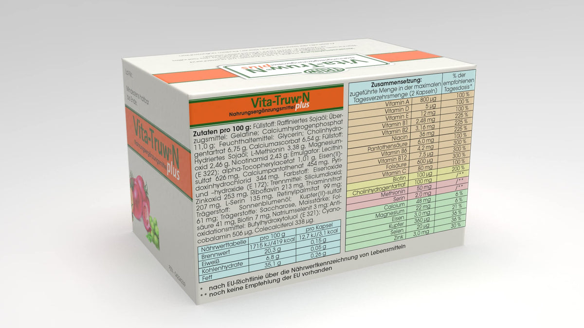 N Plus Multivitamin & Vital Substance Combination, 90 Capsules | Dietary supplements for vitality & well-being
