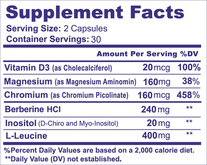 METFORMINA NATURAL - Fat & Glucose Metabolism Support - Dr Salomon (60 Capsules) Ni una dieta másBuy Supplements Australia