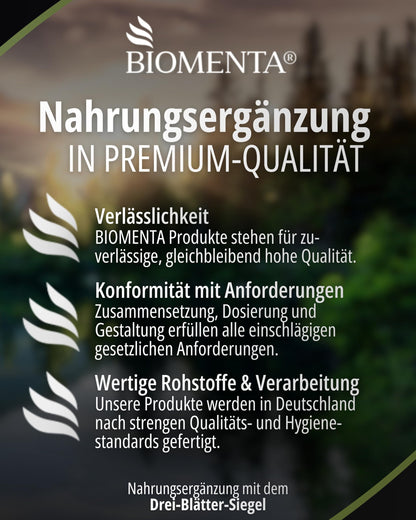 BIOMENTA L-Arginine Base + Citrulline + BCAA + Zinc I 150 Capsules with 1100 mg Amino Acids per Unit I Pre Workout Dietary Supplement without Additives I Laboratory Tested Quality
