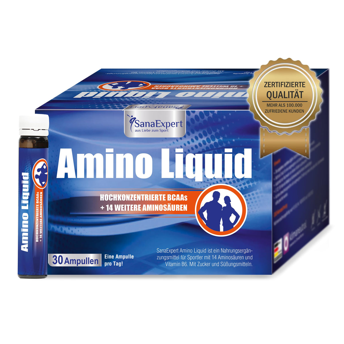 SanaExpert Amino Liquid, Amino Acid Complex, 30 ampoules