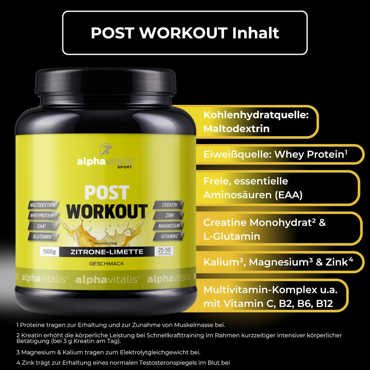 Buy ​Post Workout Shake with Maltodextrin, Whey Protein, BCAA, Creatine, L-Glutamine, Magnesium & Much More - 750g - Grapefruit - The Most Important Nutrients After Your Workout! 1500g | With maltodextrin, L-glutamine and electrolytes - OmniHealthRx Usa supplements