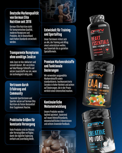 Gen German Elite Nutrition GlycoPump - 300 g Powder | Pure glycerol powder with 65% glycerine highly concentrated - without unnecessary additives - laboratory tested - vegan