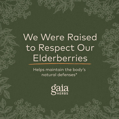 Gaia Herbs Black Elderberry (Sambucus Nigra) Extra Strength Gummies Gaia HerbsBuy Supplements Australia
