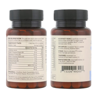Accentrate Brain Supplement for Focus, Attention, Mood | Complete Vitamin B Complex | Brain Health | Methylated Multivitamin w/L-Methylfolate (5-MTHF), Cofactors Methyl-B12 & P5P | MTHFR Supplement - Maple Wellness Supplements
