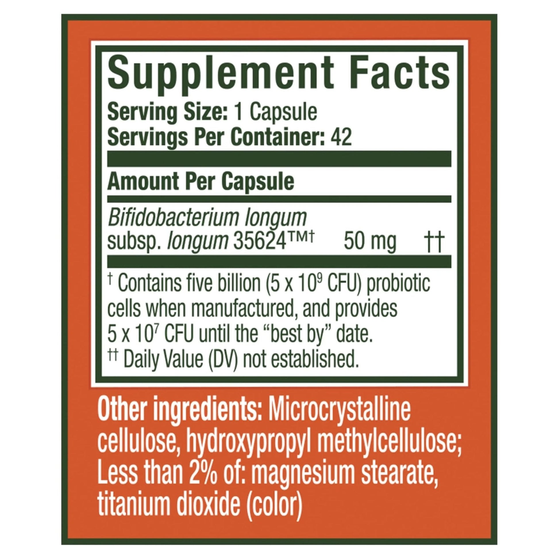 Align Probiotic, Extra Strength, Probiotics for Women and Men, Probiotics for Men, Probiotic Capsules have 5X CFUs, 42 Capsules - Maple Wellness Supplements