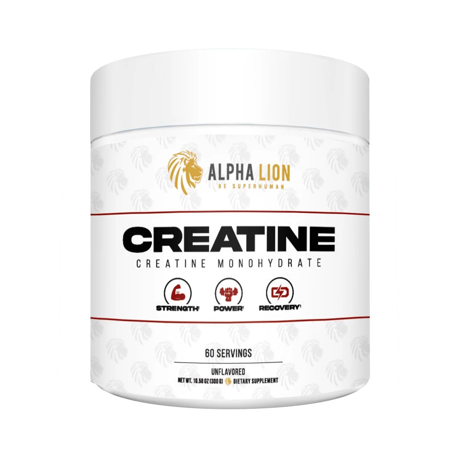 ALPHA LION Creatine Monohydrate Powder, 5000mg Per Serving (5g), Supports Muscle Strength, Power, Athletic Performance, Pure Creatina Monohydrata - Maple Wellness Supplements