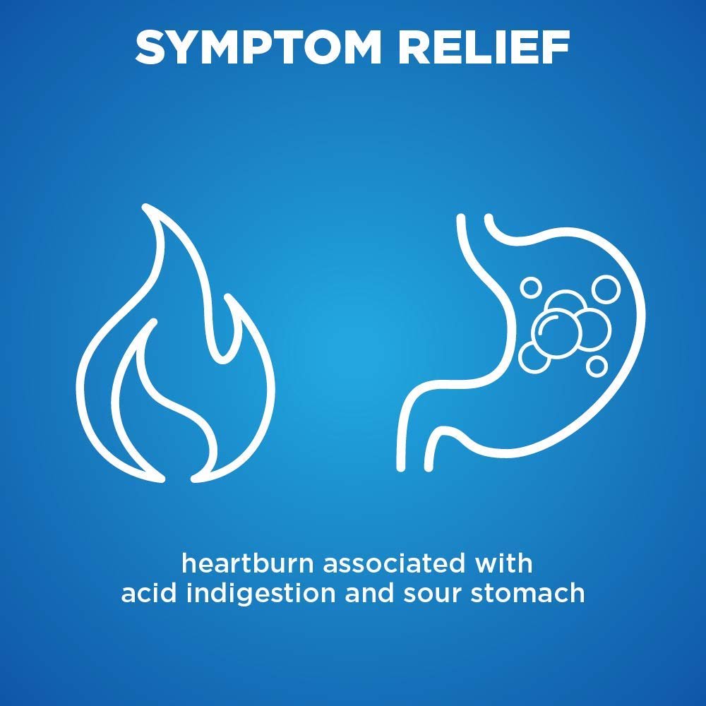 Amazon Basic Care Original Strength Famotidine Tablets, 10 mg, Acid Reducer, Heartburn Medicine, Prevents & Relieves Heartburn, Acid Indigestion Relief, 90 Count - Maple Wellness Supplements