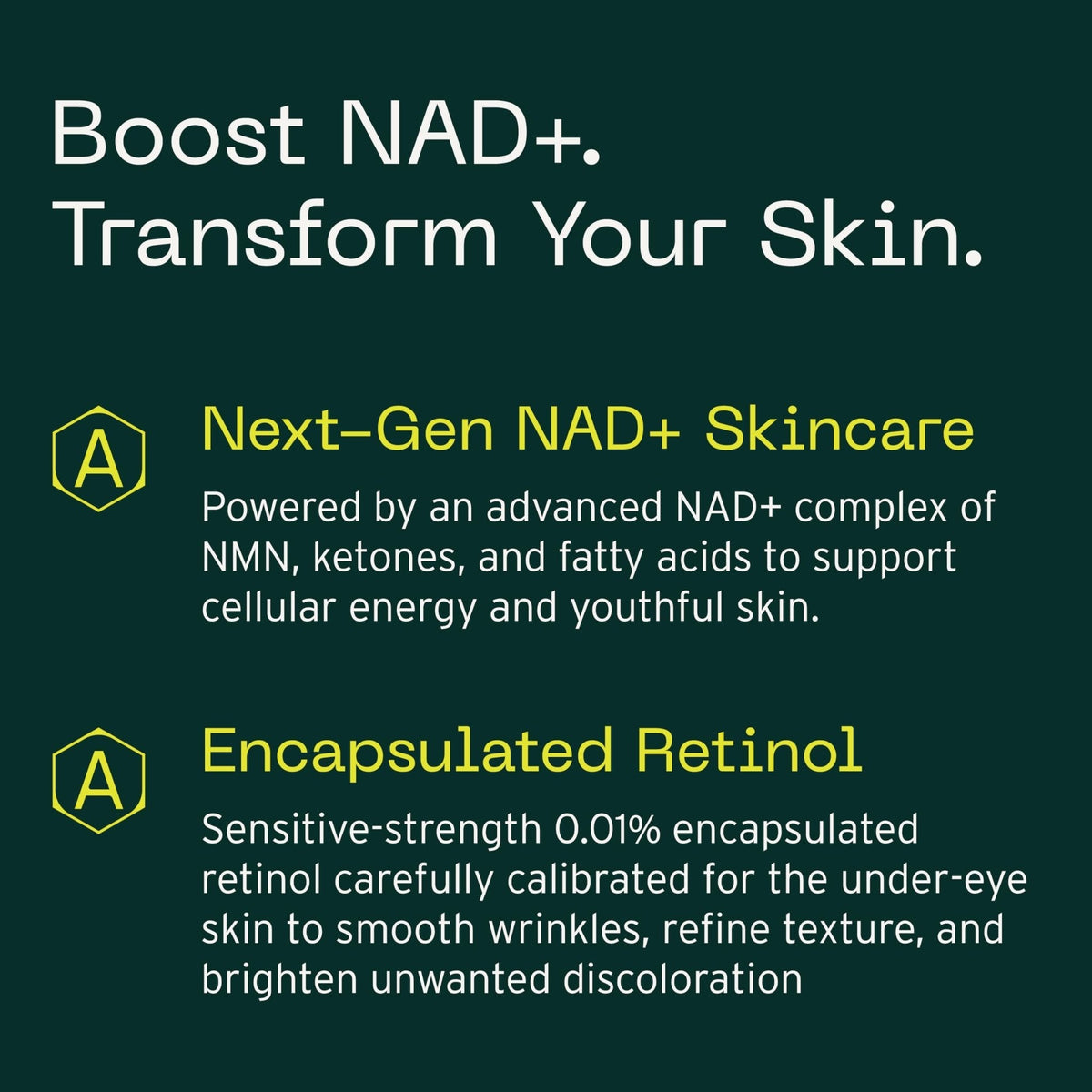 Aramore NAD+ Cell Energizing Skin Care Treatment with Proprietary NAD+ Precursor Complex, Clinically Proven to Target 12 Signs of Aging - 15ml - Maple Wellness Supplements