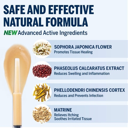 Ariella Hemorrhoid Treatment Suppository Gel: Natural & Herbal - Relieve Itching Burning Discomfort - Internal Relief - New Rounded Applicator - Nighttime Use (Pack of 6, Old) - Maple Wellness Supplements